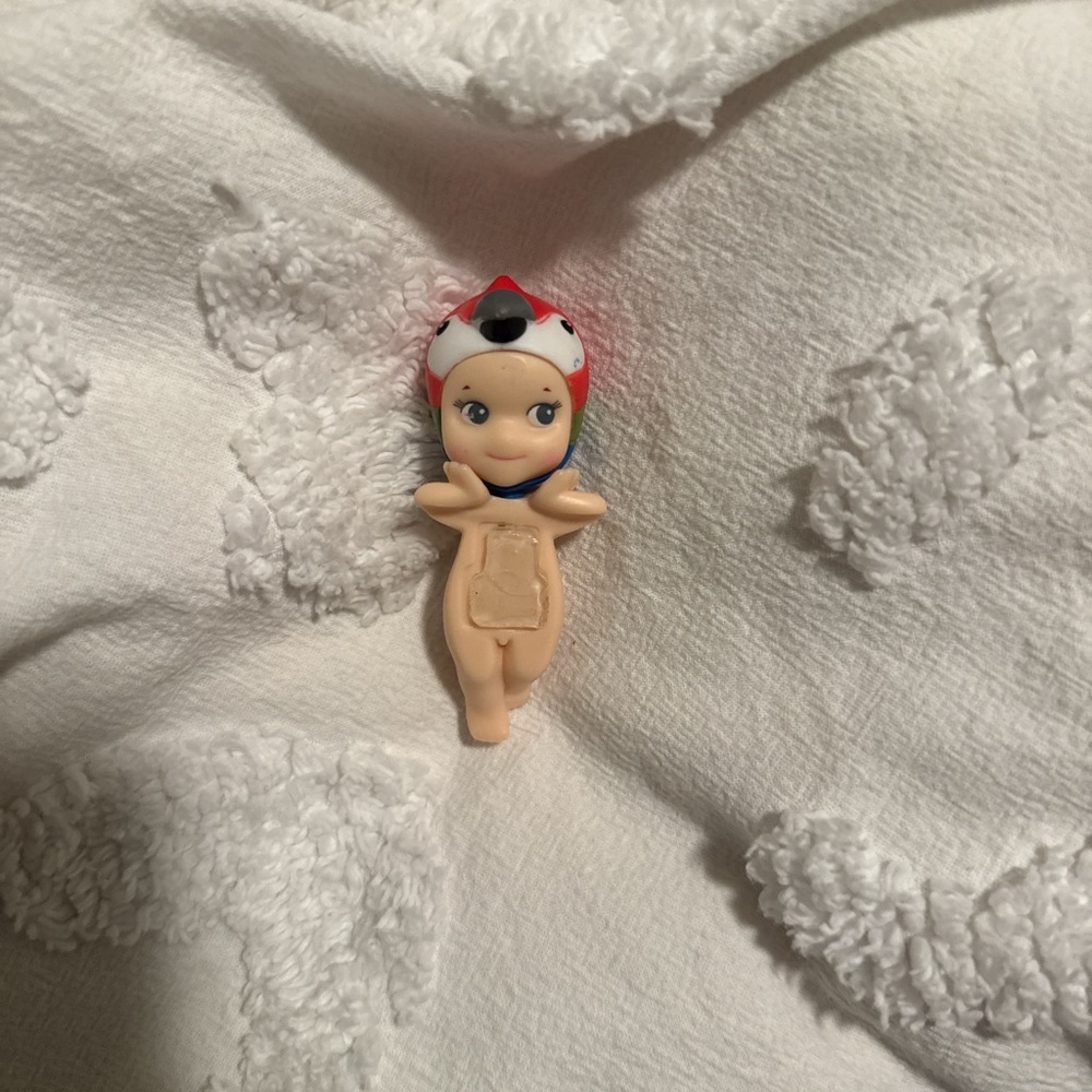 Cute Baby Doll with Red and White Hat